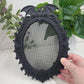 Gothic Bat Cross Stitch Frame, 14 Count Built-In Grid, No Hoop Needed, 82x60 Stitches