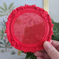 Romantic Cross Stitch Frame, 14 Count Built-In Grid, No Hoop Needed, 42x42 Stitches, Stitchable Small