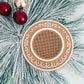 Gingerbread Christmas Cross Stitch Frame, 14 Count Built-In Grid, No Hoop Needed