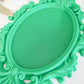 Ornate Oval Cross Stitch Frame, 14-Count Grid, No Hoop Needed (80x55 Stitches)
