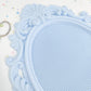 Ornate Oval Cross Stitch Frame, 14-Count Grid, No Hoop Needed (80x55 Stitches)