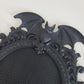 Gothic Bat Cross Stitch Frame, 14 Count Built-In Grid, No Hoop Needed, 82x60 Stitches