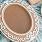 Gingerbread Christmas Cross Stitch Frame, 14 Count Built-In Grid, No Hoop Needed